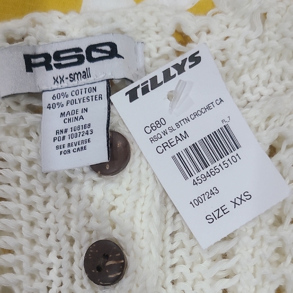 RSQ Cream Knit Tank Top - Picture 2 of 4